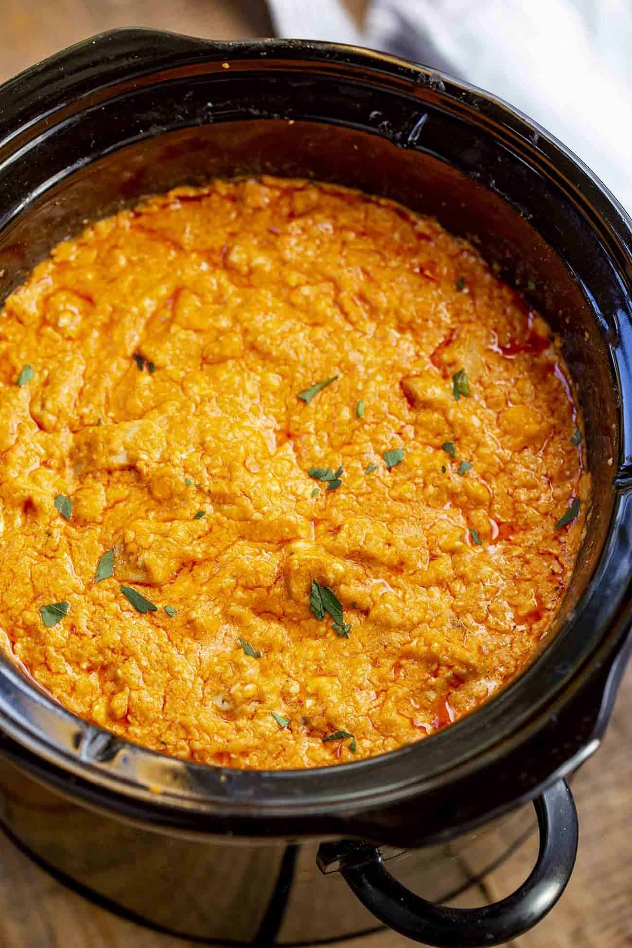 Crockpot Buffalo Chicken Dip