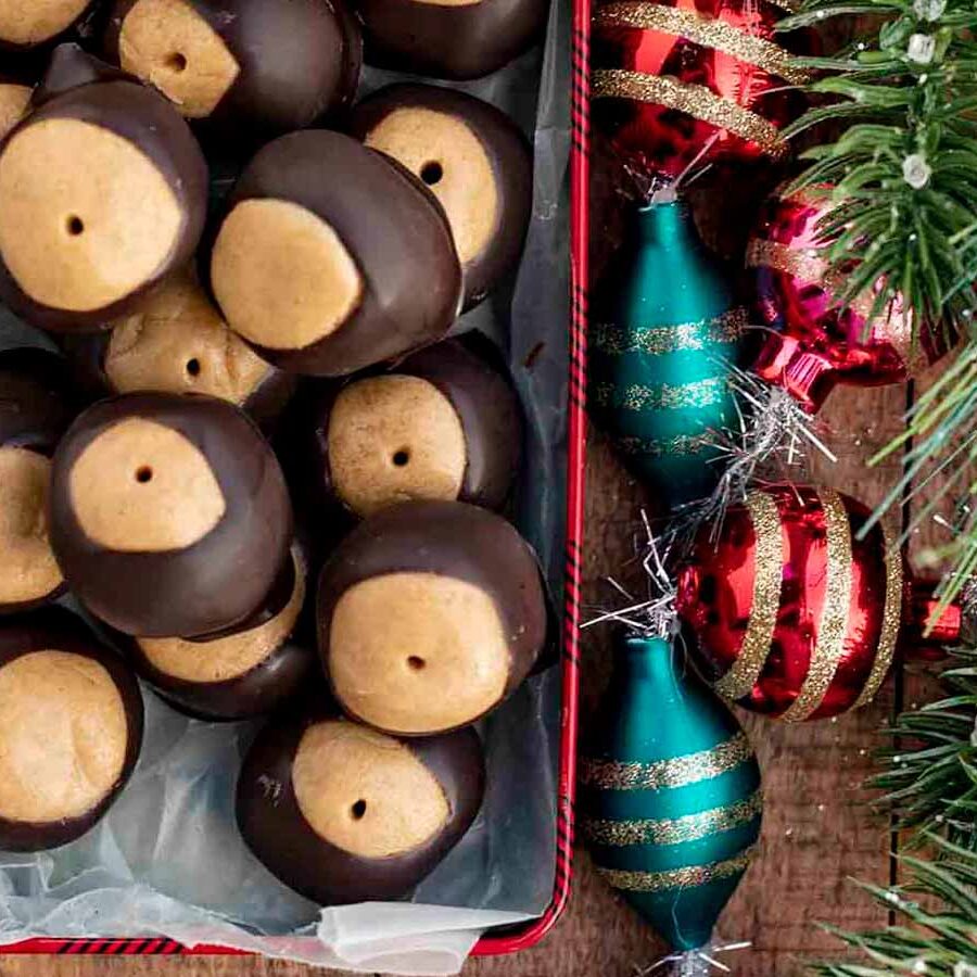 Chocolate Peanut Butter Buckeye Balls