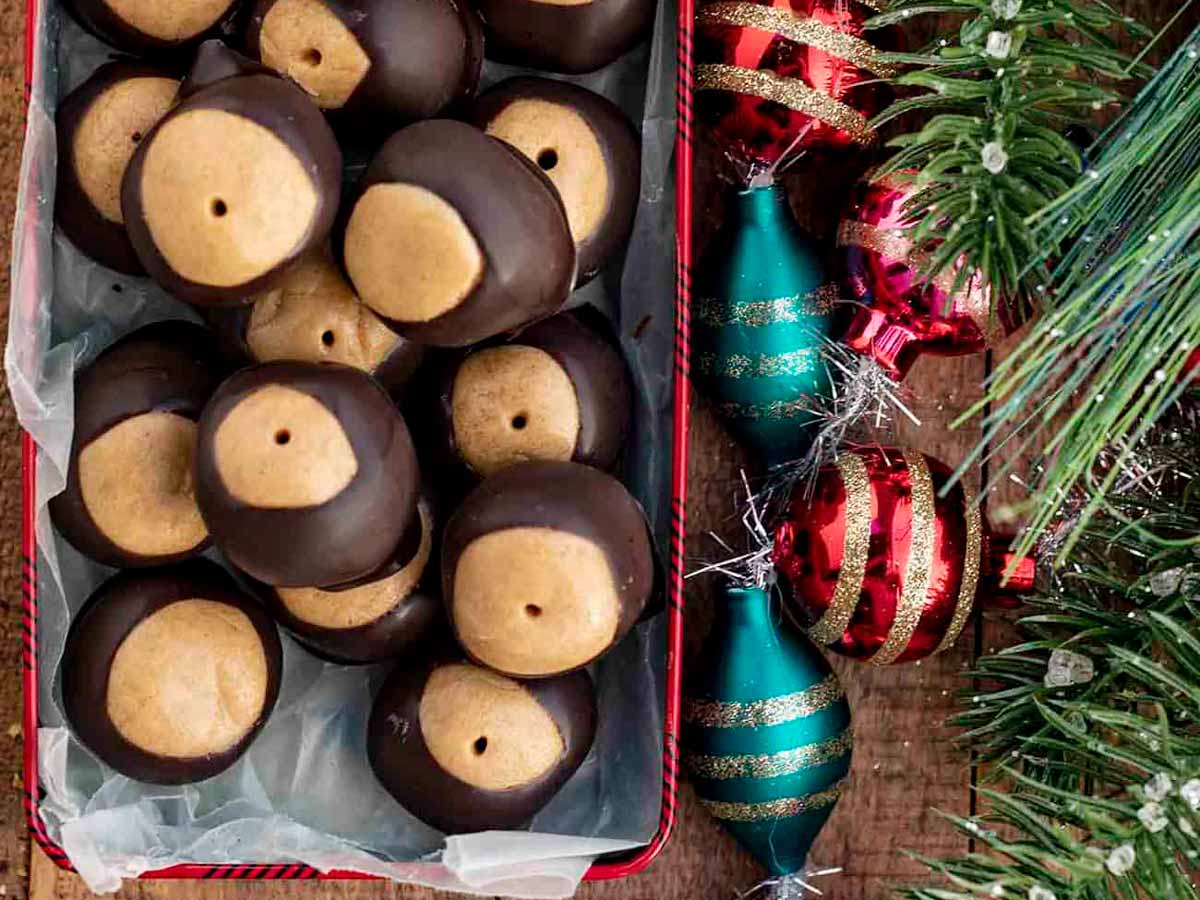 Chocolate Peanut Butter Buckeye Balls