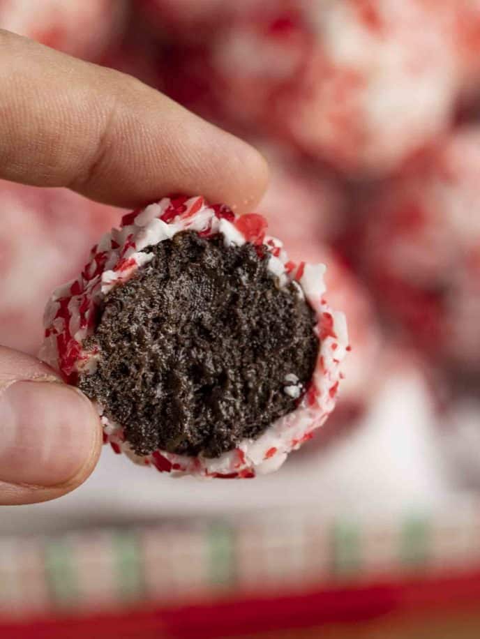 Peppermint Oreo Balls