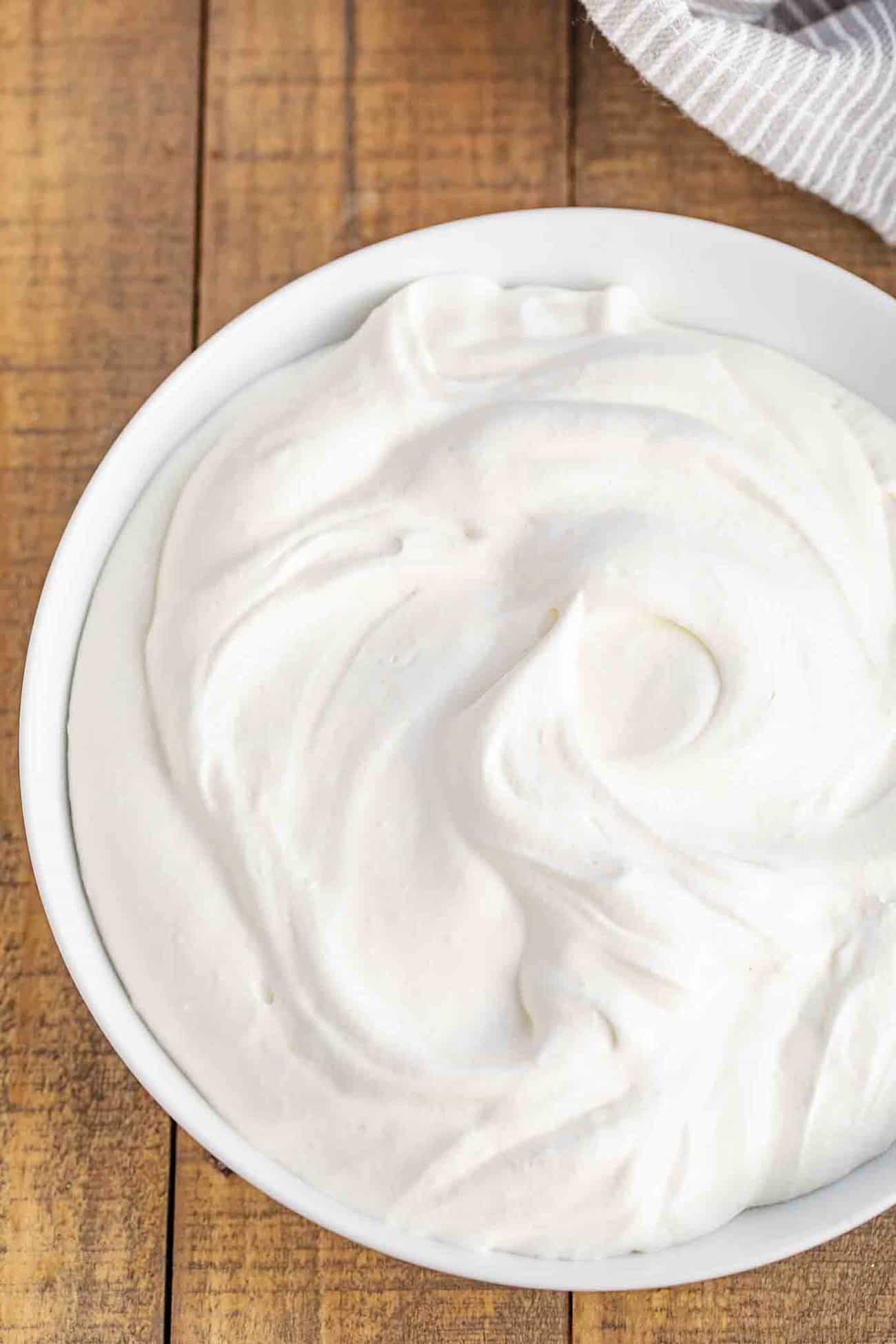 Three ingredient whipped cream