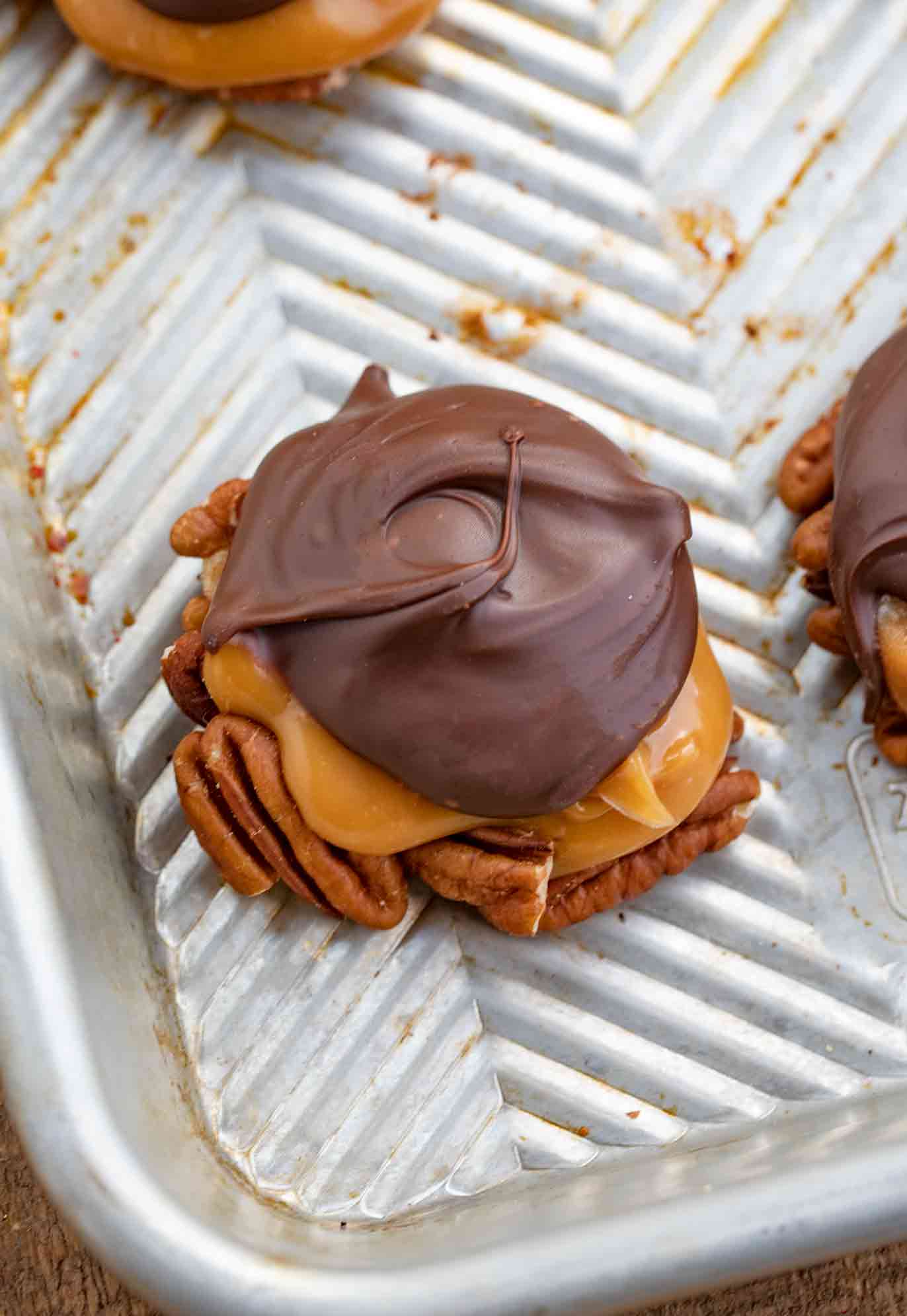 Chocolate Turtles with Pecans