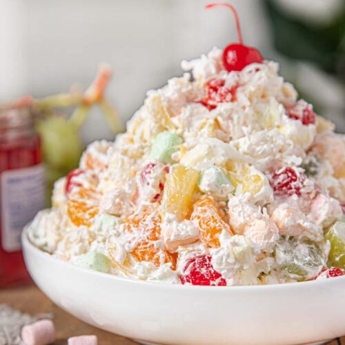 Easy Ambrosia Marshmallow Fruit Cocktail Salad