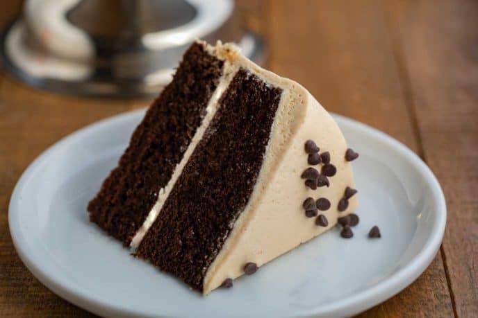 Peanut Butter Frosting with Chocolate Cake