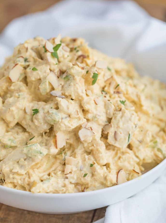 Chicken Salad with Curry and Raisins
