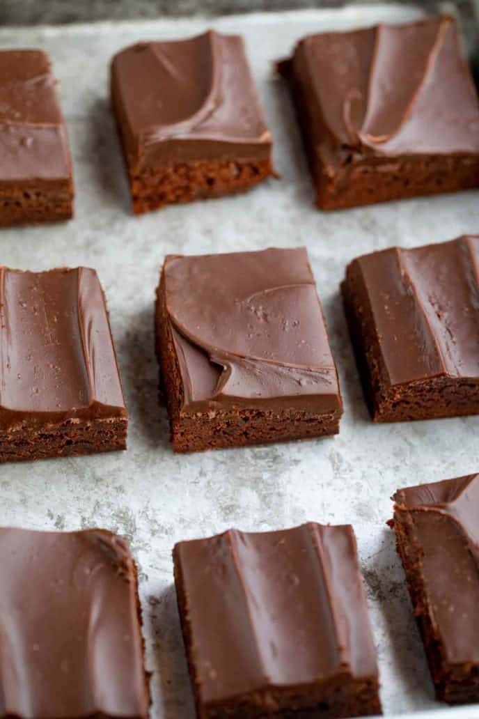 Frosted Chocolate Brownies