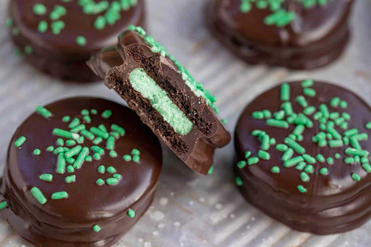 Mint Covered Oreos