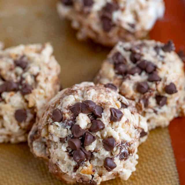 No Bake Avalanche Cookies with Chocolate Chips