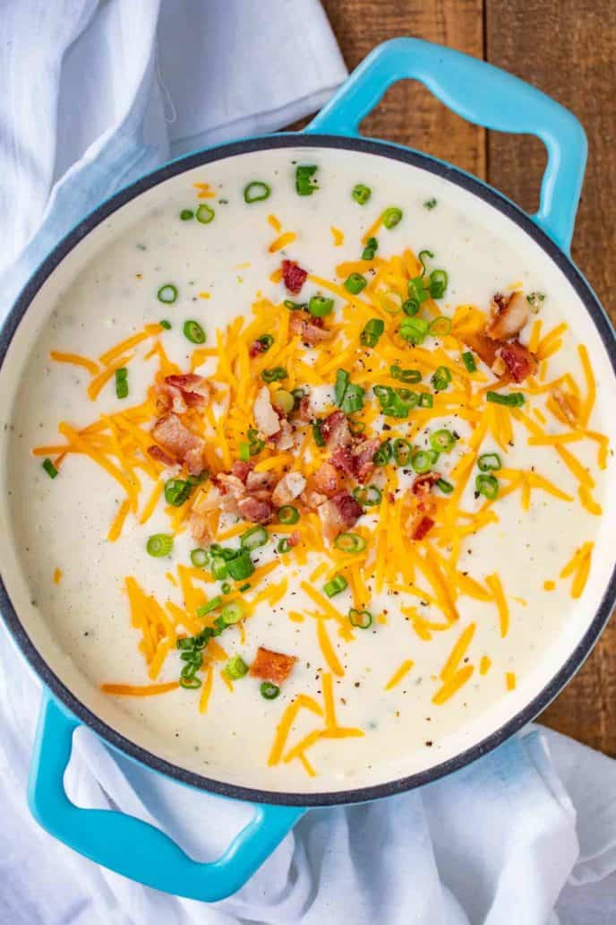 Potato Soup with Ranch Seasoning and Bacon