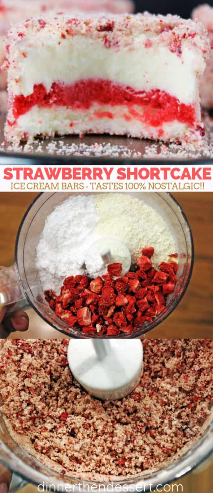 Good Humor Copycat Strawberry Shortcake Ice Cream Bars