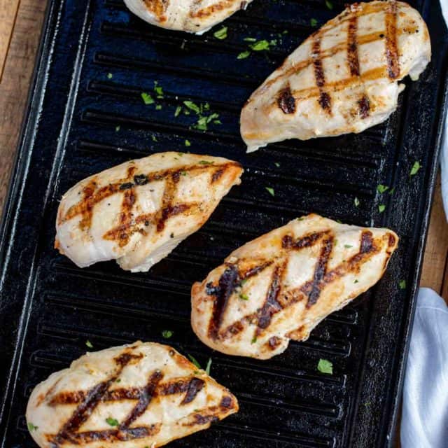 Grilled Chicken on Grill Pan