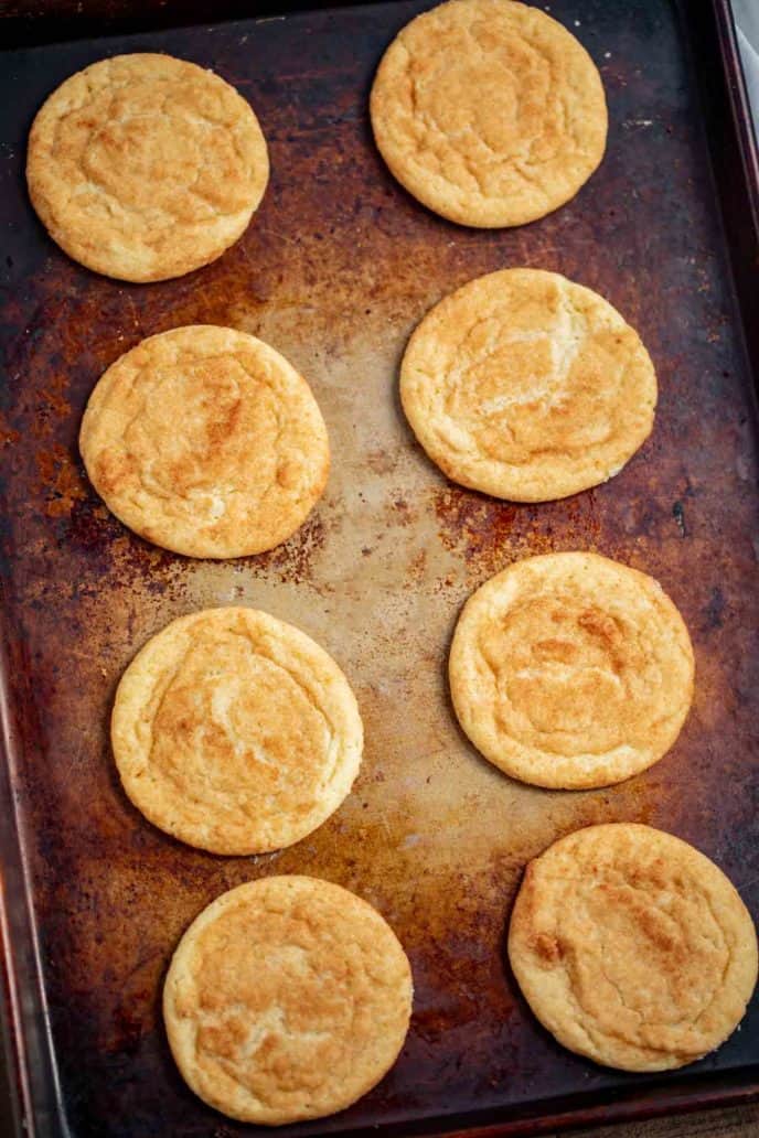 Tray of Snickerdoodle Cookies