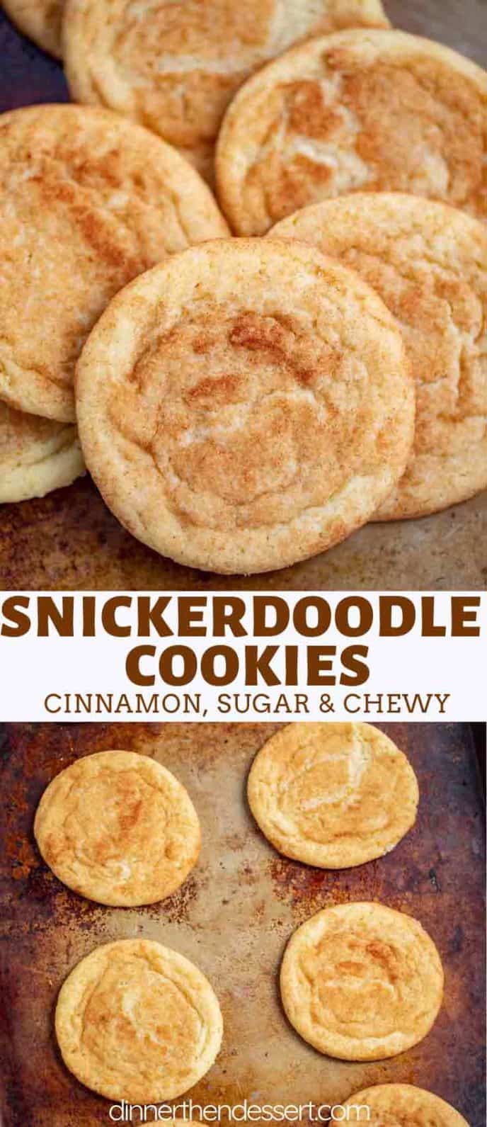 Collage of Snickerdoodle Cookie Photos
