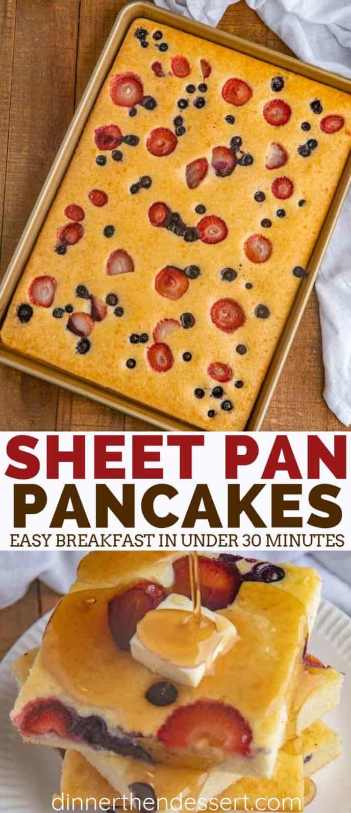 Sheet Pan Pancakes, Perfect for Brunch!