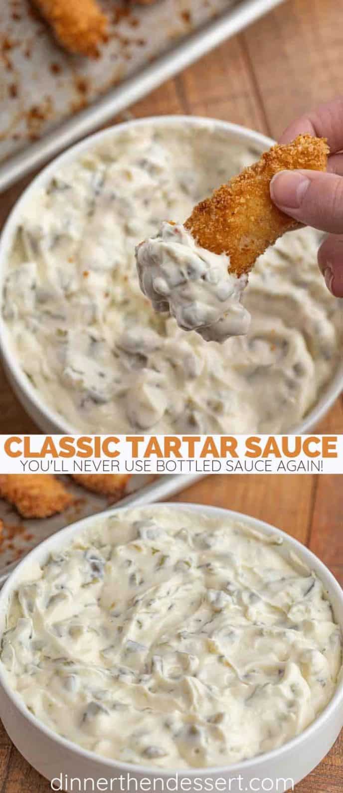 Tartar Sauce with homemade fish sticks
