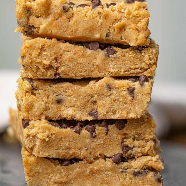 Cookie Dough Bars with Chocolate Chips