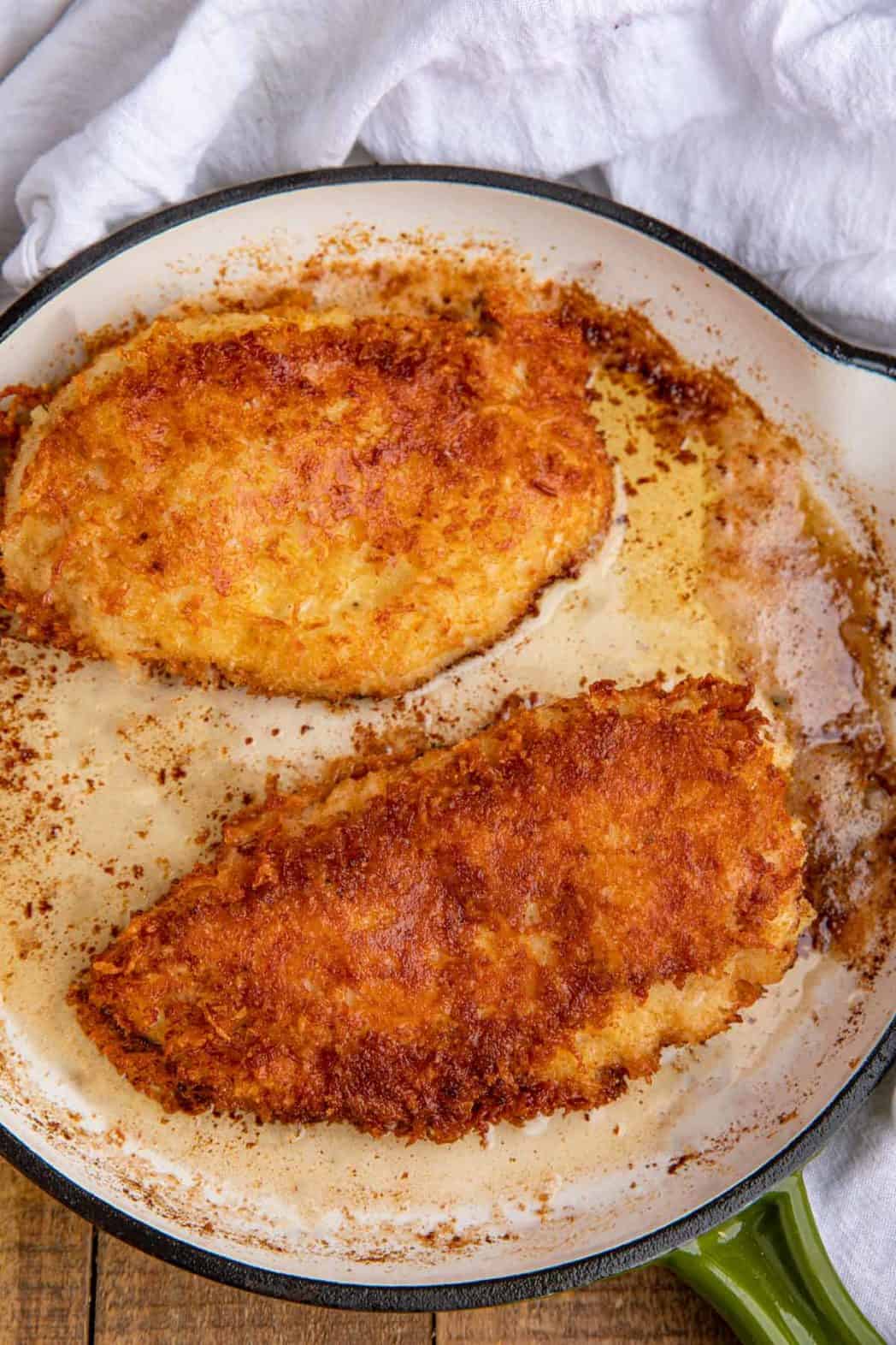 Pan with Parmesan Crusted Chicken