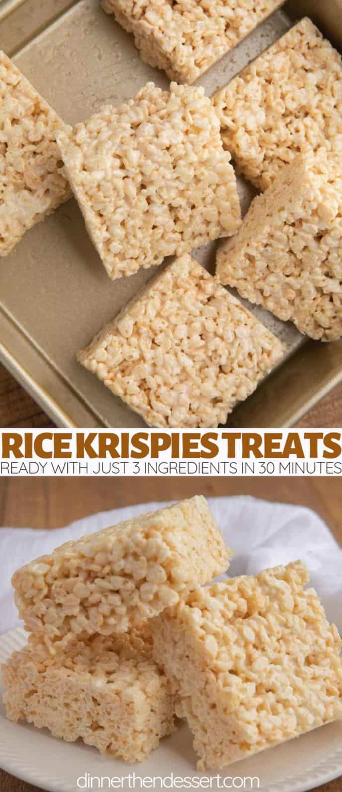 Rice Krispies Treats in a pan