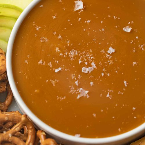 Salted Caramel Fondue with Dippers