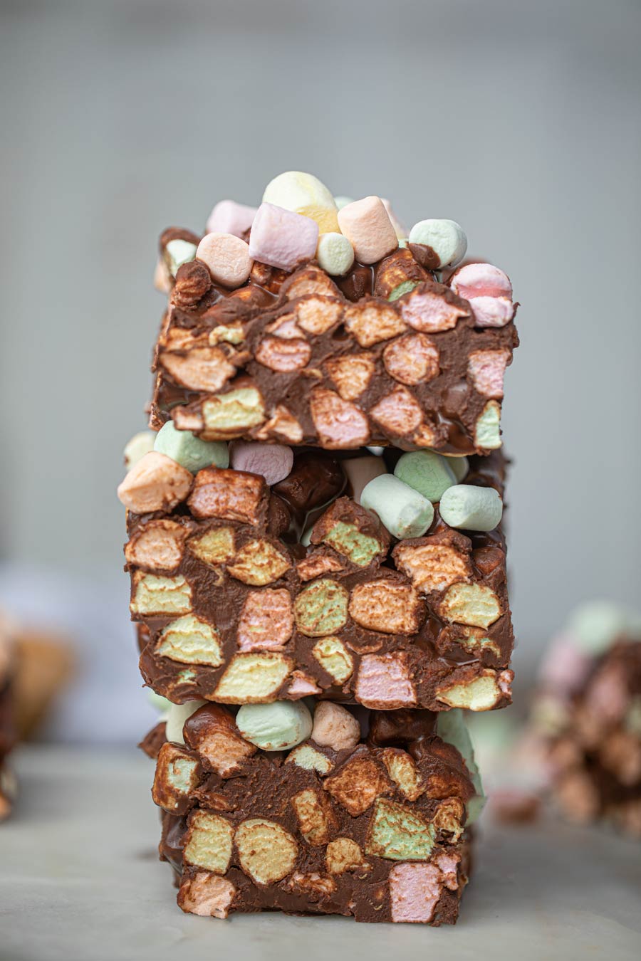 Stack of Chocolate Confetti Squares
