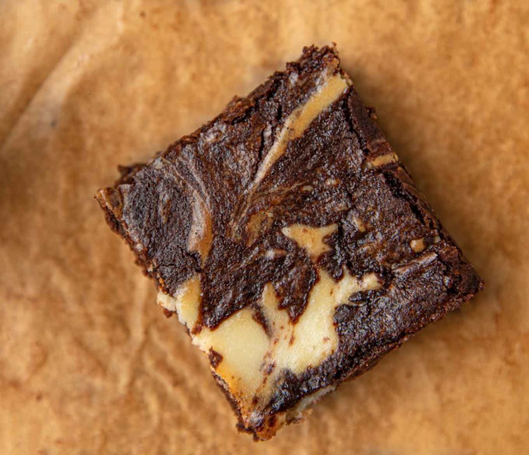 Piece of Cream Cheese Brownie