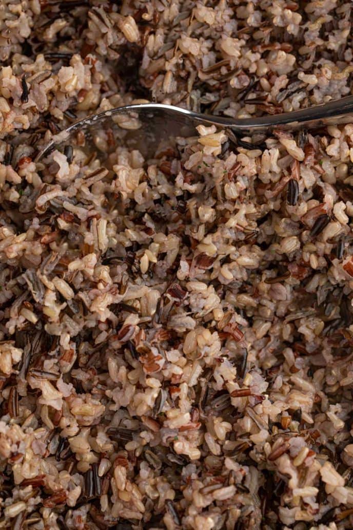 Wild Rice with spoon