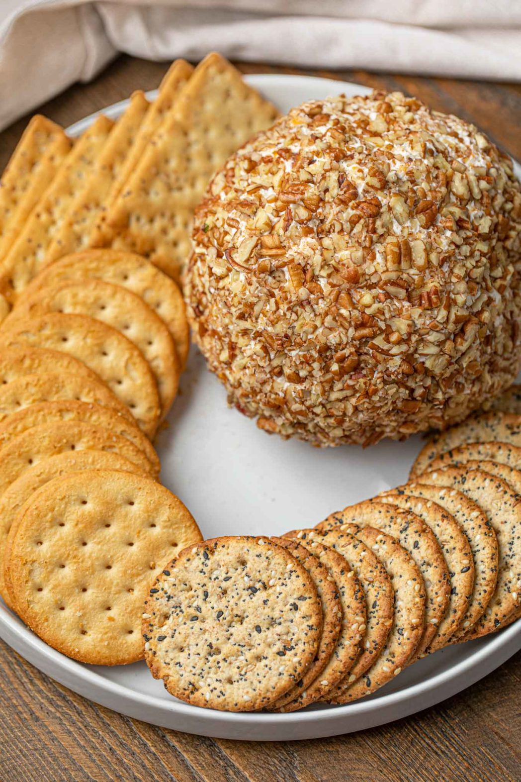 Cheese Ball on a plate