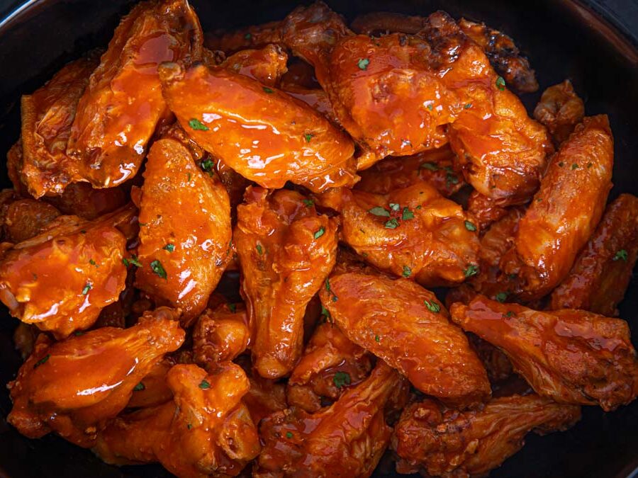 Buffalo Wings made in the slow cooker